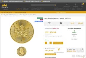 Investičné zlato - Zlatá minca Canadian Maple Leaf 1 oz 2020 - 6