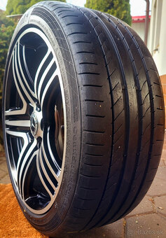 alu R18 5x112, pneu 225/40, Mercedes B + CLA + C + A - 6