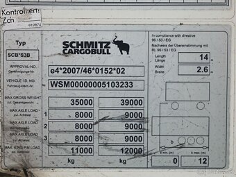 Schmitz CARGOBULL SKO 24/L, CARRIER MAXIMA 1300, PŘÍČKA, DVA - 6