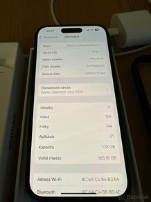 PREDÁM IPhone 15 Black , 128 GB + Apple Watch 8 45 mm - 6