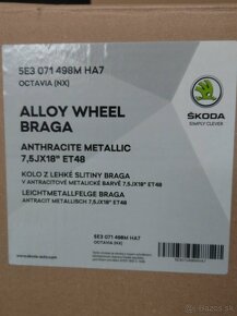 18" originál sada alu ŠKODA + zimné 225/45 18. - 6