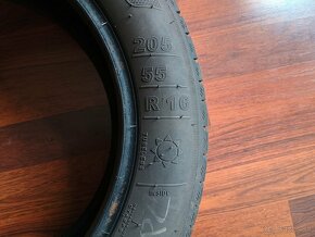 4 letné pneumatiky 205/55R16 = 2 ks Continental + 2 Kleber - 6