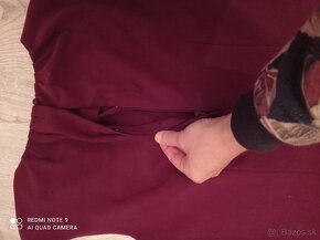 Šaty burgundy H&M veľ.36/38 - 6