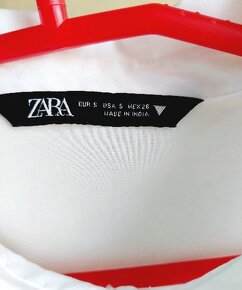 ZARA -LUXUSNÁ  blúzka s madeirou, NOVÁ, veľ.S - 6