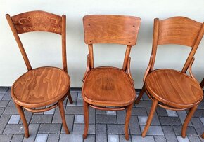 Ohýbané bukové stoličky THONET po renovaci - 6