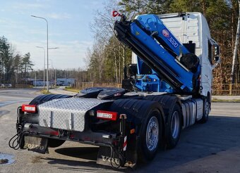 Volvo FH 550 - 6x2 - Tahač+HR-HMF 3220 K-8+Naviják–EURO 6 - 6