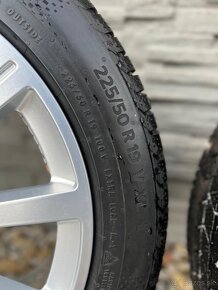 5x112 R19 Original Audi disky + 225/50R19 zimné pneumatiky - 6