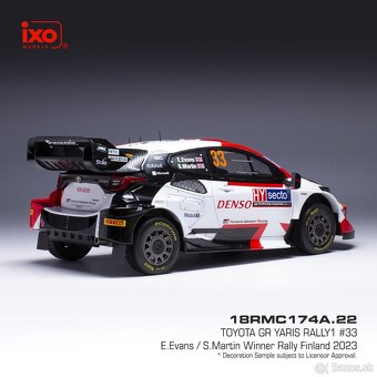 Modely Toyota GR Yaris Rally 1:18 IXO - 6