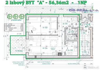 A_Predaj 2izb bytu 56m2 na prízemí tehl. bytovky GA-HODY - 6