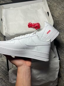 Air Force 1  Supreme white (biele) 44 - 6