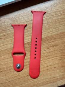 Apple Watch 44/45/46mm RED Sport Band remienok S/M/L - 6