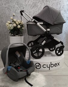 TROJKOMBINÁCIA BUGABOO FOX ALU MELANGE BLACK - 6