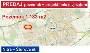 Predaj pozemok 1 183 m2  a "stavebné povolenie haly" v Nitre - 6