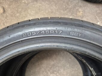 2056/45 r17 letné 2 ks DUNLOP dezén 8 mm DOT2021 - 6