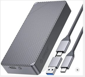 ORICO M214 40Gbps M.2 NVMe Aluminum Striped SSD Enclosure - 6