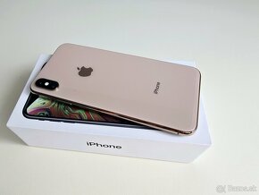 Apple iPhone XS MAX 64GB Gold,Baterka 100%  TOP STAV - 6