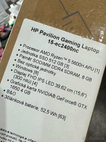 herný notebook HP pavilion - 6