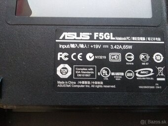 predám na opravu , diely notebook Asus F5GL - 6