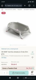 OK BABY Vanička skladacia Onda Slim grey - 6