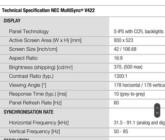 NEC multisync v422 monitor - 6