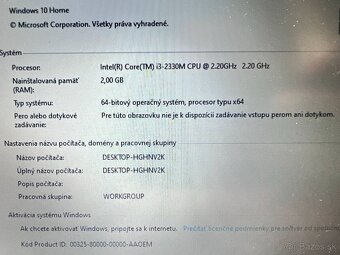 Predám funkčnú použitú matičnú dosku do notebooku HP 4330s. - 6