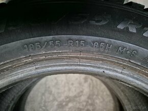 195/55 r15 zimné 2 ks PIRELLI dezén 8,8 mm - 6