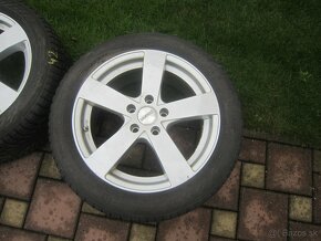 17" AL disky 112 so zimnými pneu 225/50R17 Nokian - 6