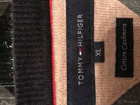 TOMMY HILFIGER originál Kasmirovy pánsky sveter XL - 6