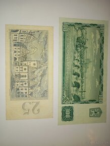 VZÁCNĚJŠÍ BANKOVKY 25 A 100 KČS, 1961, NEPERFOROVANÉ - 6