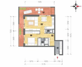 KRÁSNY 2 IZBOVÝ BYT S VEĽKOU 26m2 TERASOU | PANORÁMA | HOLOB - 6