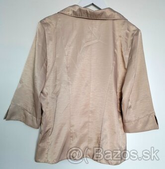 Krátke sako/bolerko, béžovo zlaté, XL/XXL, 44-48 - 6