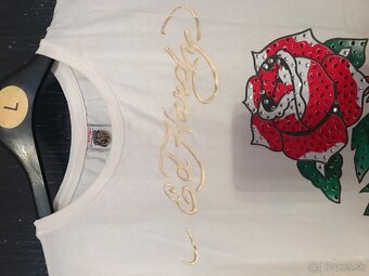 ED HARDY white damske tricko S/M - 6