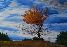 Ručne maľovaný obraz - Stromy - 6