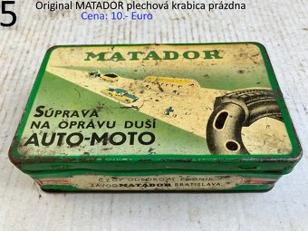 Plechové retro krabičky Matador a Sanitas ČSSR - 6