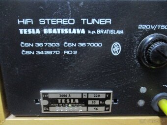 TESLA HI-FI STEREO TUNER 3606A - 6