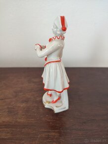 Volkstedt kolombína pierotka porcelánová soška 13 cm - 6