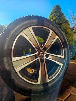 alu disky 5x120 R18 Lexus LS460 LS600 + 235/55 R18 zimné - 6