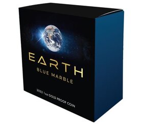 EARTH - BLUE MARBLE - 1oz investičná minca - 6