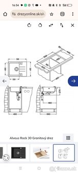 Kuchynský granitový drez Rock 30 - 6