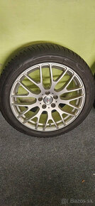 Alu.Platin 5x112 R19+pneu Goodyear 245/45r19 zimné - 6