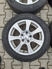 Sada hlinik. diskov 4ks - 205/55 R16 Continental zimné pneu. - 6