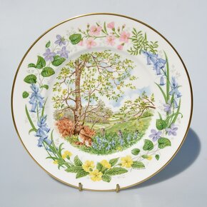 Sada 4 ks porcelánové taniere - 4 ročné obdobia - 6