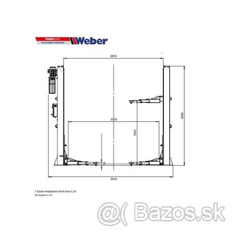 Dvojstĺpový zdvihák 4.2T WEBER - AUTOMAT - 6