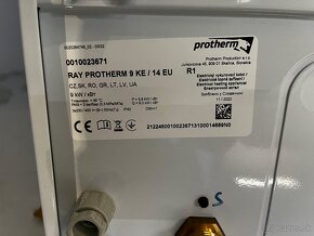 Elektrický kotol 9kW Protherm Ray 9KE + termostat EMOS - 6