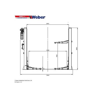 Dvojstĺpový zdvihák 4.2T WEBER - AUTOMAT - 6