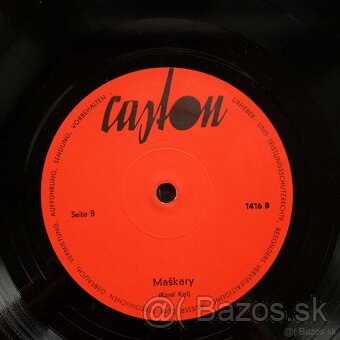 LP Karel Kryl Maškary CASTON 1970 EXIL - 6