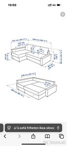 Friheten Ikea rozkladacia sedacia súprava - 6