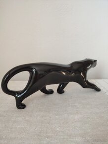 Keramia veľký čierny panther keramická soška 30 cm - 6