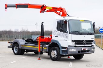 MERCEDES ATEGO 1222 HÁKOVÝ NOSIČ KONTAJNEROV HYDR. RUKA /EU4 - 6