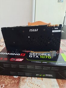 Predám MSI Geforce GTX 1070 Gaming x  8gb - 6